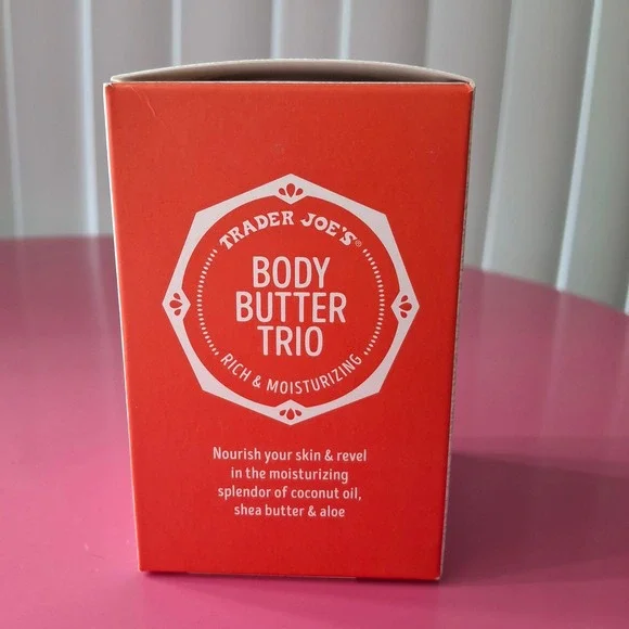 Trader Joe's Body Butter Trio Almond Honey Lemon Verbena Frosted Berry Set 9 oz - Picture 4 of 6